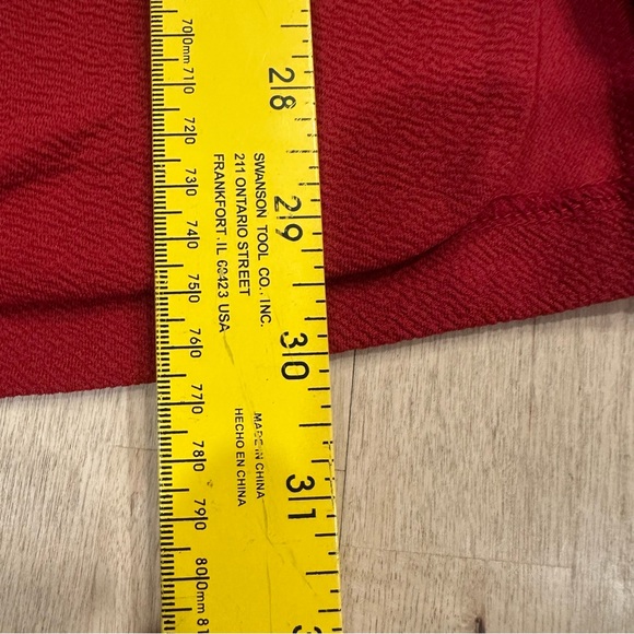 NWT Maurice’s Bright Red Blazer Jacket Open Front  Rucked Long Sleeve Size 3XL - Picture 10 of 10